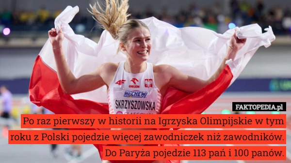 
    Po raz pierwszy w historii na Igrzyska Olimpijskie w tym roku z Polski pojedzie