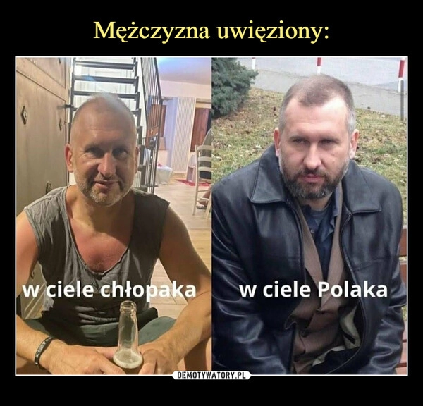 
    Mężczyzna uwięziony: