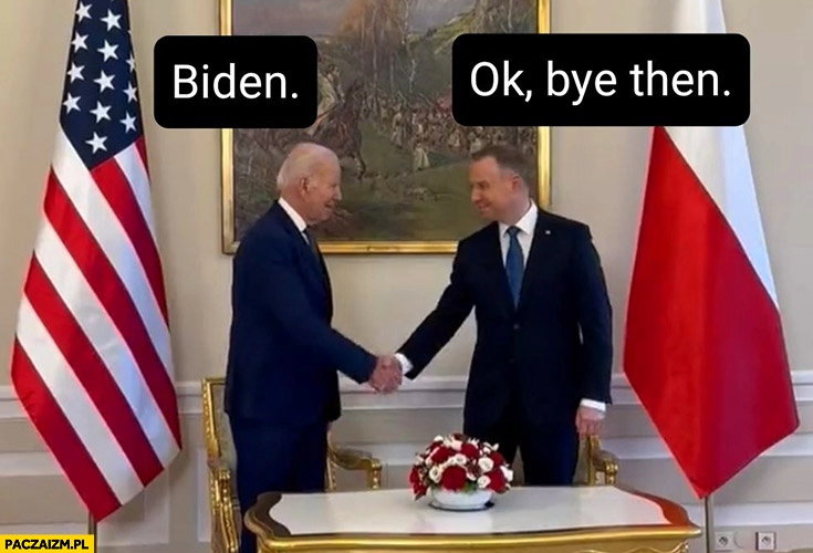 
    Biden Duda ok bye then spotkanie