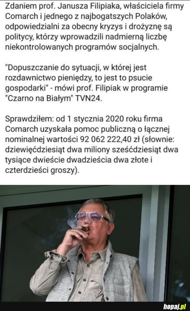 
    Otyły pan brać z budżetu dobrze, biedaki brać z budżetu źle!