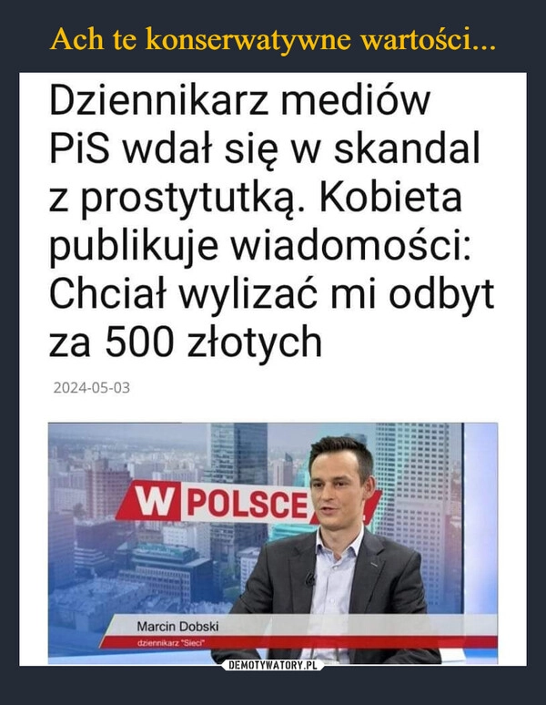 
    Ach te konserwatywne wartości...