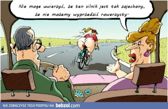 
    Wyprzedzanie rowerzystki