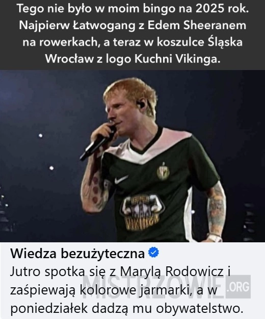
    Ed Sheeran