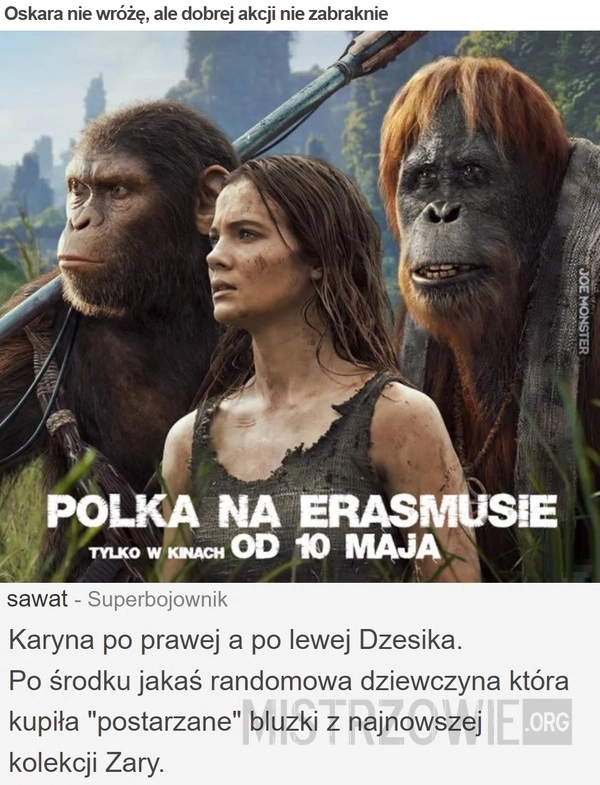 
    Oskara nie wróżę, ale dobrej akcji nie zabraknie