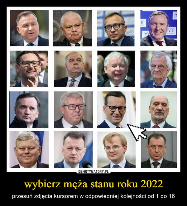 
    wybierz męża stanu roku 2022 