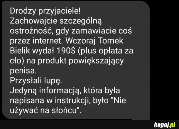 
    Uważajcie!