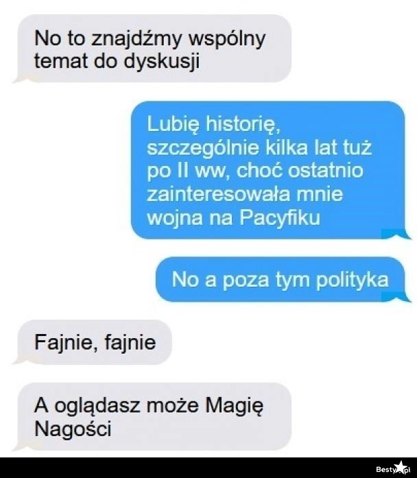 
    Wspólny temat do dyskusji 