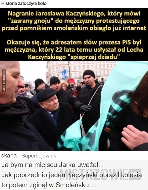 
    Historia zatoczyła koło