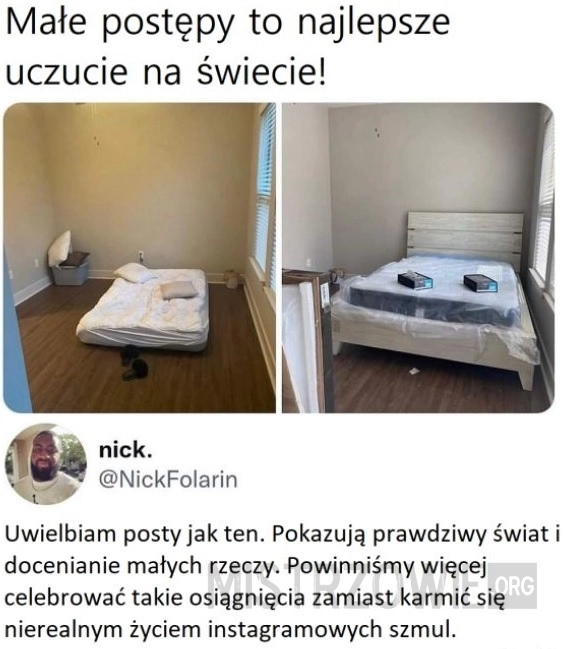 
    Małe postępy