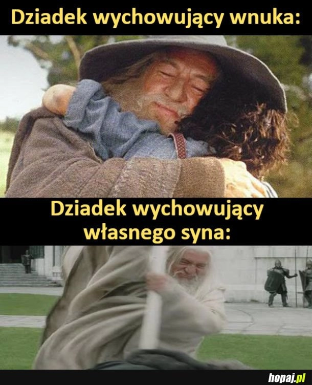 
    Dziadek wychowujący wnuka