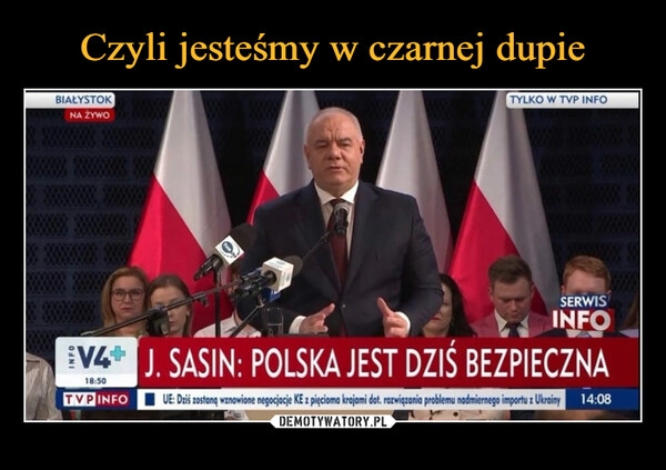 
    Czyli jesteśmy w czarnej dupie