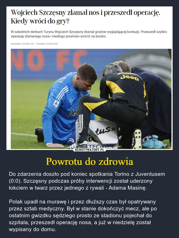 
    Powrotu do zdrowia