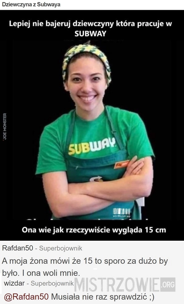 
    Dziewczyna z Subwaya