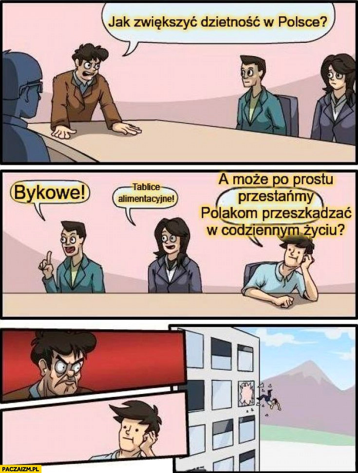 
    Jak zwiększyć dzietność w Polsce bykowe tablice alimentacyjne a może przestańmy przeszkadzać