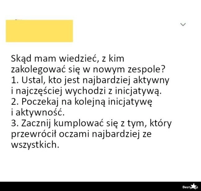 
    Z kim się zakumplować w pracy 