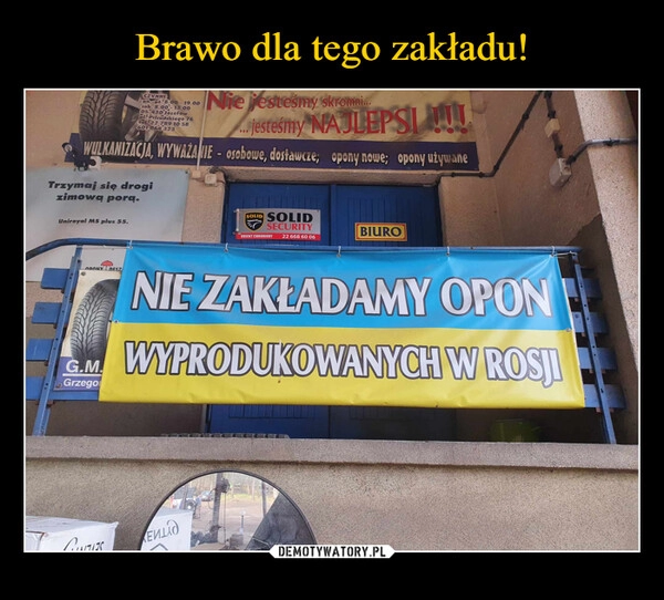 
    Brawo dla tego zakładu!