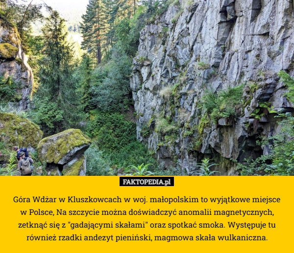 
    Góra Wdżar w Kluszkowcach w woj. małopolskim to wyjątkowe miejsce
 w Polsce,