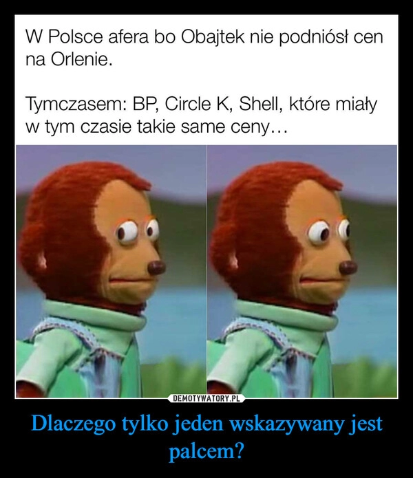 
    Dlaczego tylko jeden wskazywany jest palcem? 