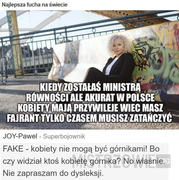 
    Najlepsza fucha na świecie