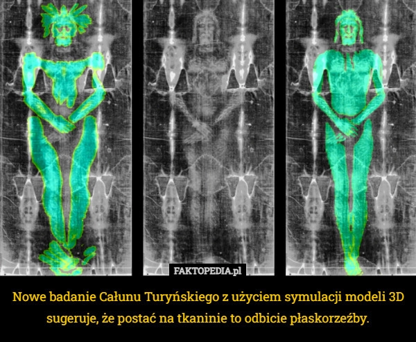 
    Nowe badanie Całunu Turyńskiego z użyciem symulacji modeli 3D sugeruje,