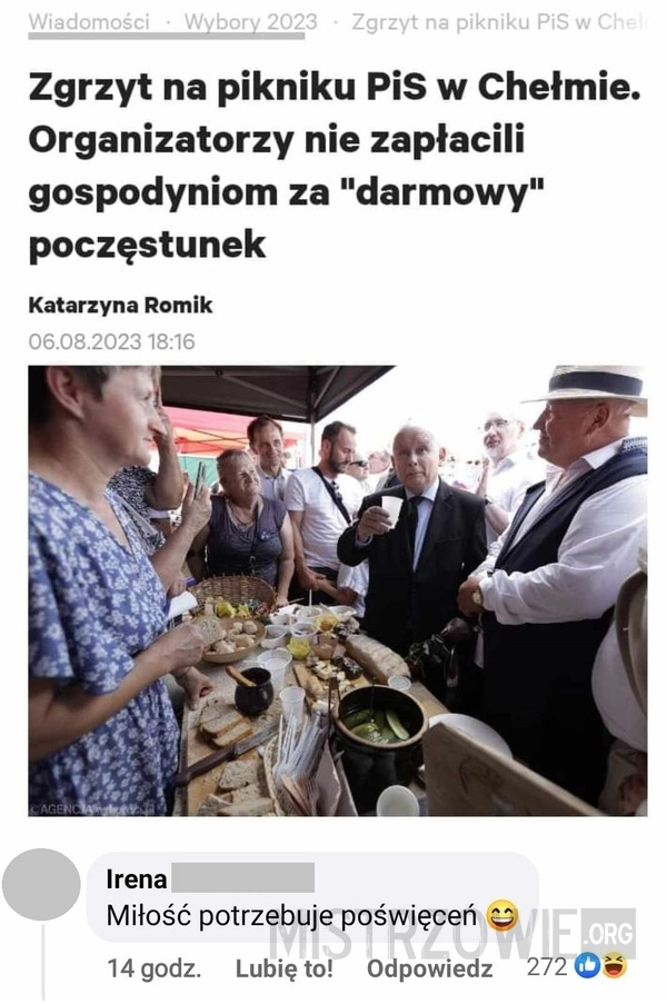 
    Miłość do PiS