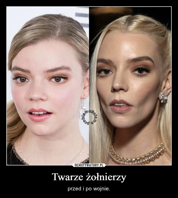 
    Twarze żołnierzy