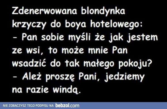 
    Zdenerwowana blondynka