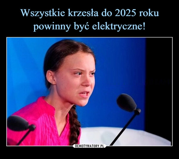 
    Wszystkie krzesła do 2025 roku powinny być elektryczne!