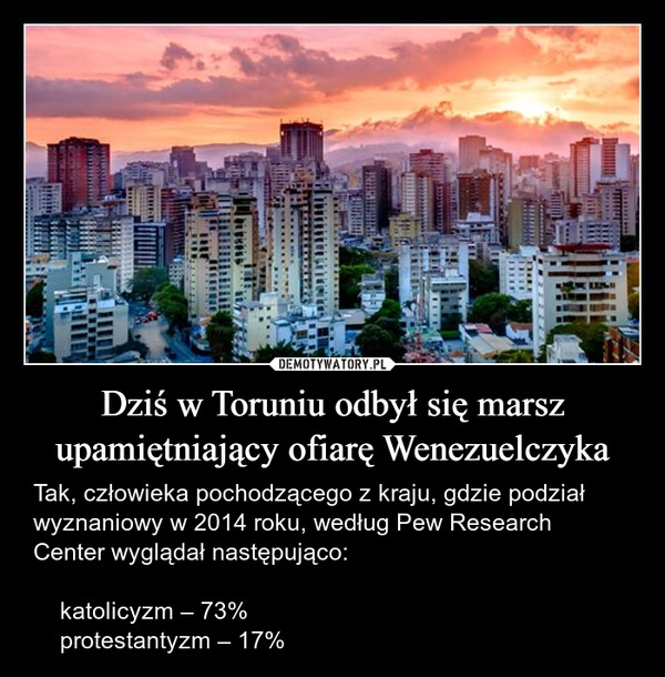 
    Dziś w Toruniu odbył się marsz upamiętniający ofiarę Wenezuelczyka
