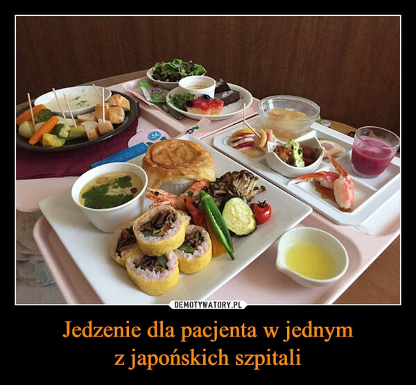 
    Jedzenie dla pacjenta w jednym
z japońskich szpitali