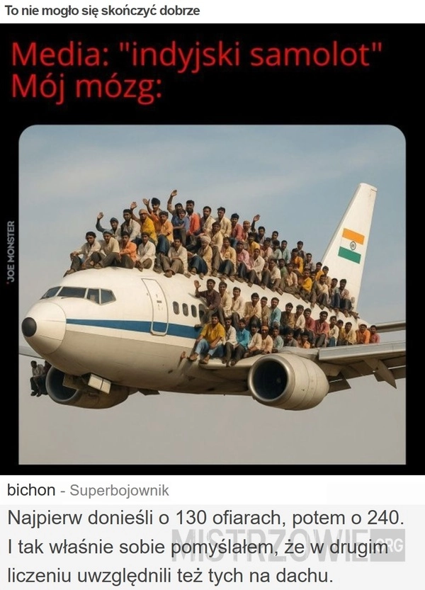 
    To nie mogło się skończyć dobrze