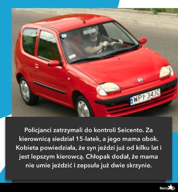 
    15-latek za kierownicą 