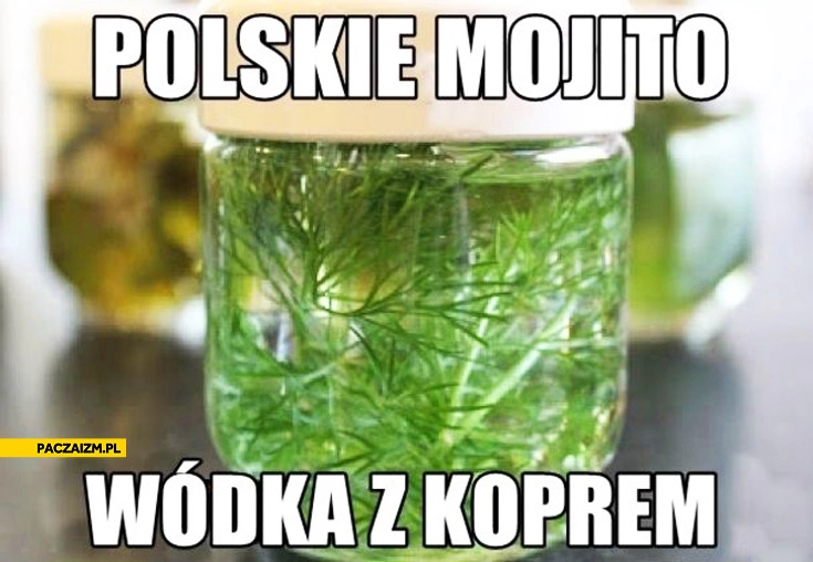 
    Polskie mojito wódka z koprem