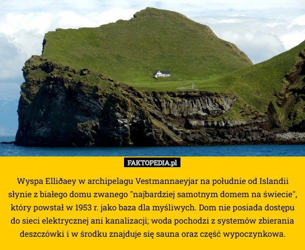 
    Wyspa Elliðaey w archipelagu Vestmannaeyjar na południe od Islandii słynie