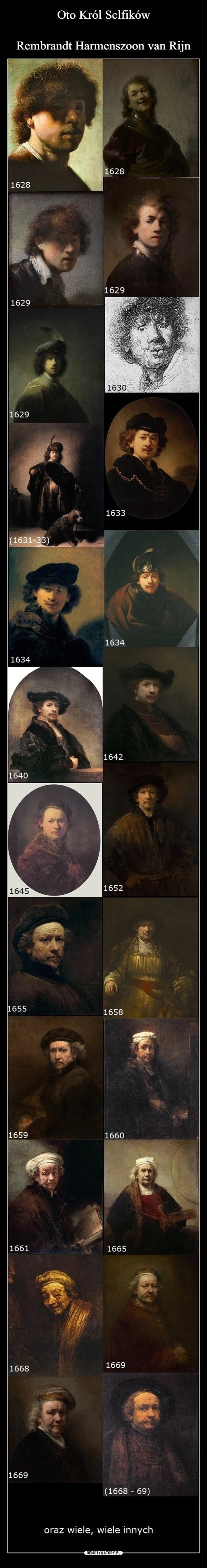 
    Oto Król Selfików

Rembrandt Harmenszoon van Rijn