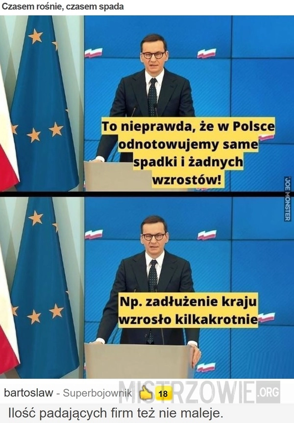 
    
			Czasem rośnie, czasem spada					