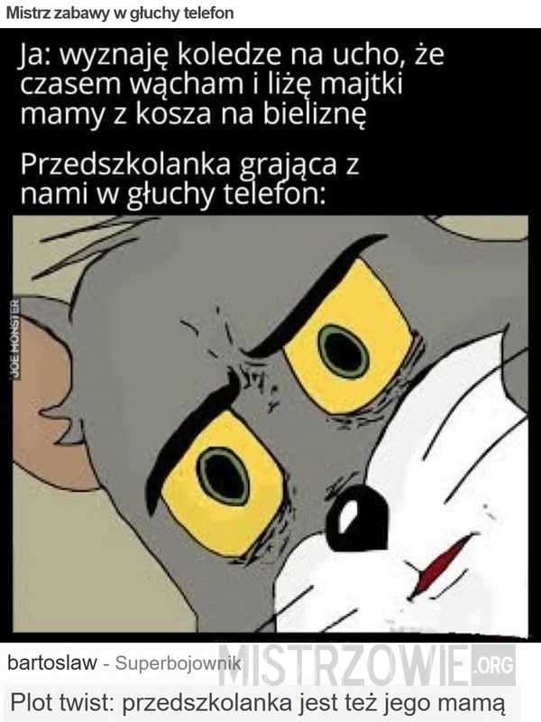 
    Mistrz zabawy w głuchy telefon