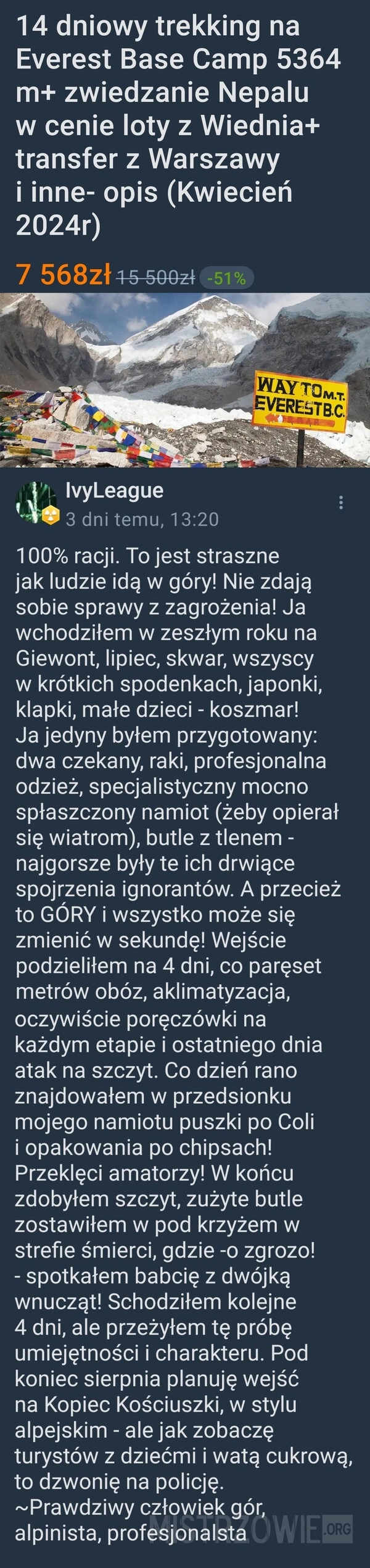 
    Prawdziwy człowiek gór