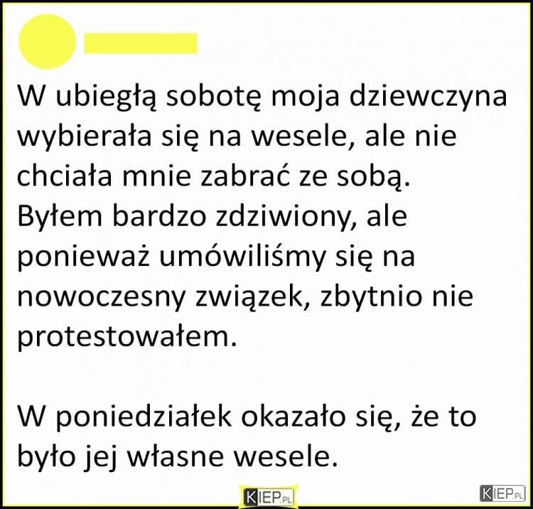 
    Ahh ten nowoczesne związki...