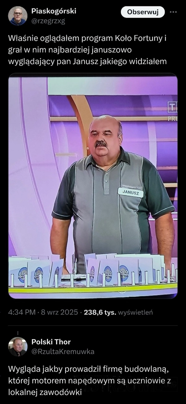 
    Pan Janusz
