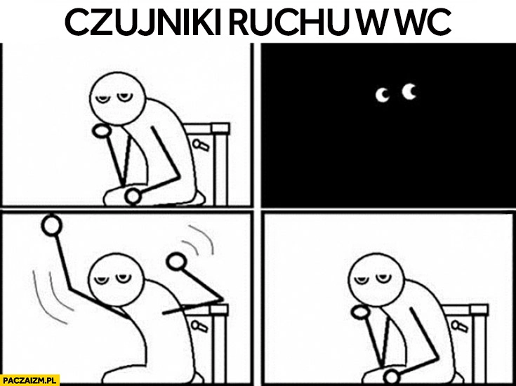 
    Czujnik ruchu w WC gaśnie światło