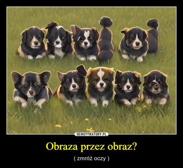 
    Obraza przez obraz?