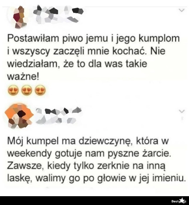 
    Dziewczyna lubiana przez kumpli 