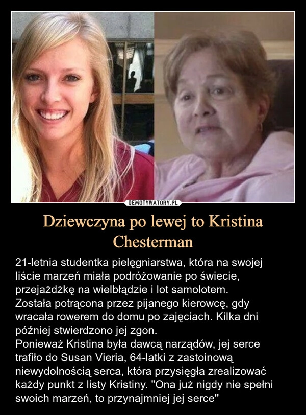 
    Dziewczyna po lewej to Kristina Chesterman