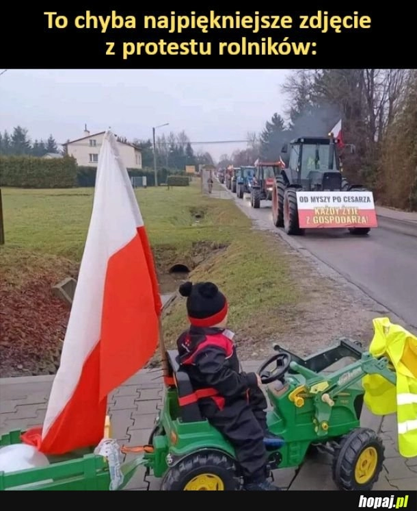 
    Najpiękniejsze zdjęcie z protestu rolników