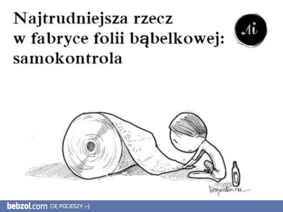 
    Najtrudniejsza rzecz w fabryce folii bąbelkowej