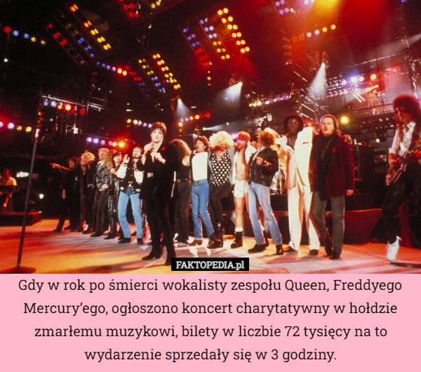 
    Gdy w rok po śmierci wokalisty zespołu Queen, Freddyego Mercury’ego, ogłoszono