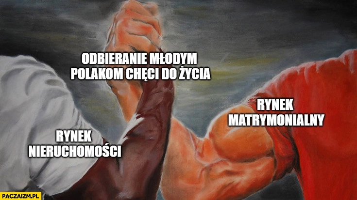 
    Odbieranie młodym Polakom chęci do życia sztama rynek matrymonialny nieruchomości
