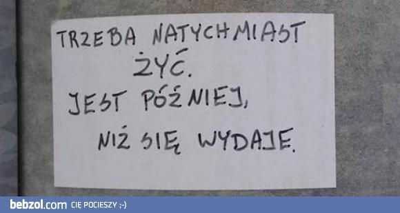 
    Trzeba żyć!