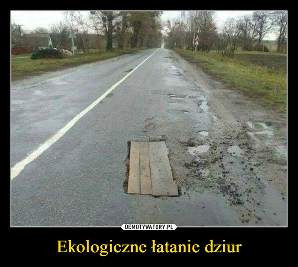 
    Ekologiczne łatanie dziur